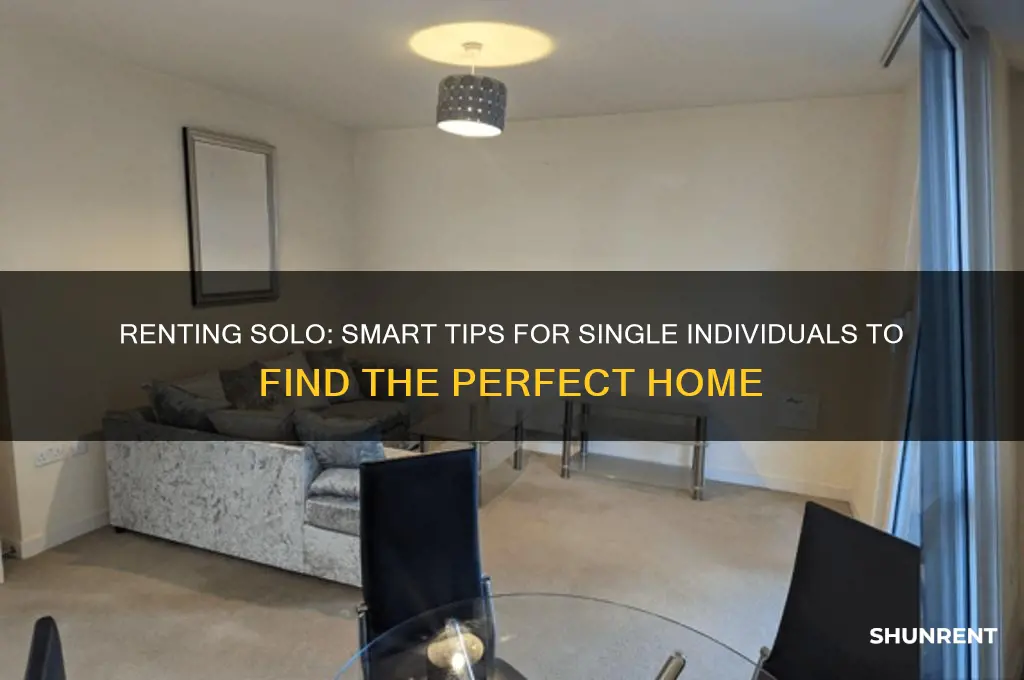 how to rent as a single person