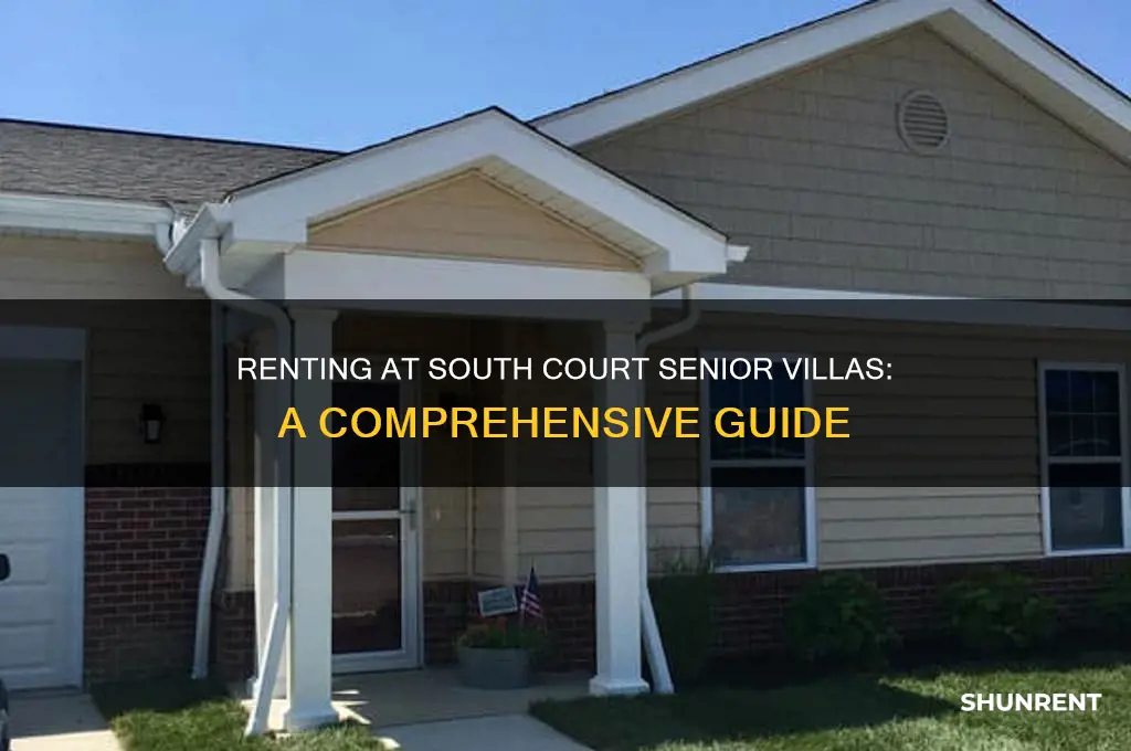 how to rent at south court senior villas