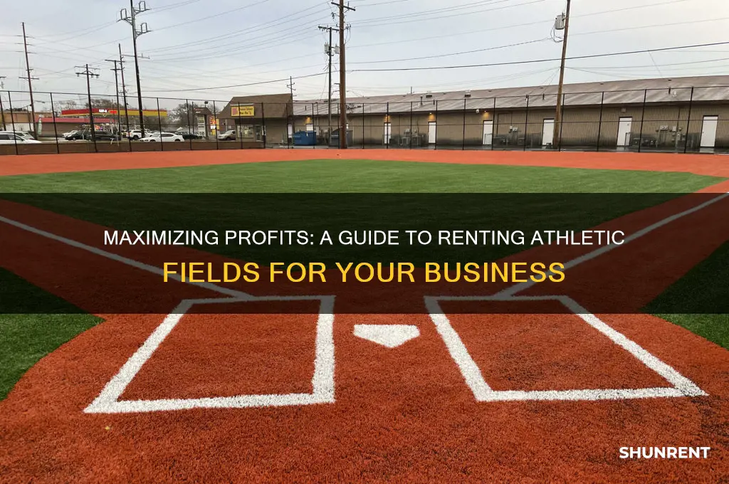 how to rent athletic field as for-profit organization