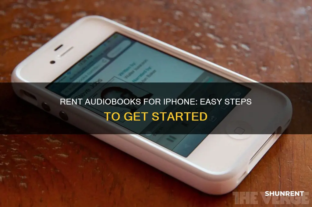 how to rent audio books for iphone