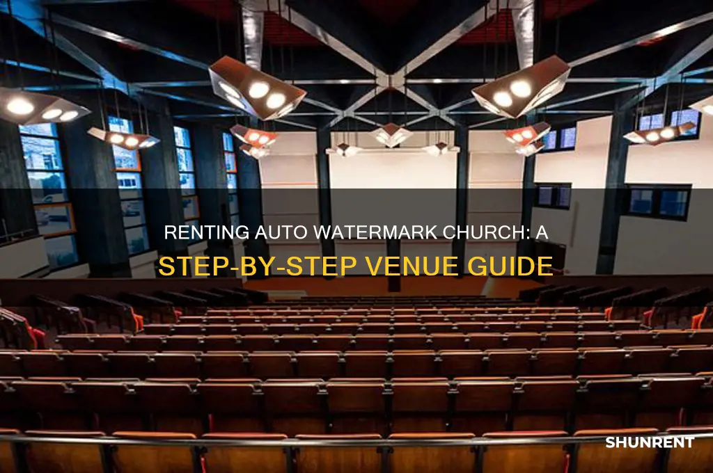 how to rent aut watermark church as a venue