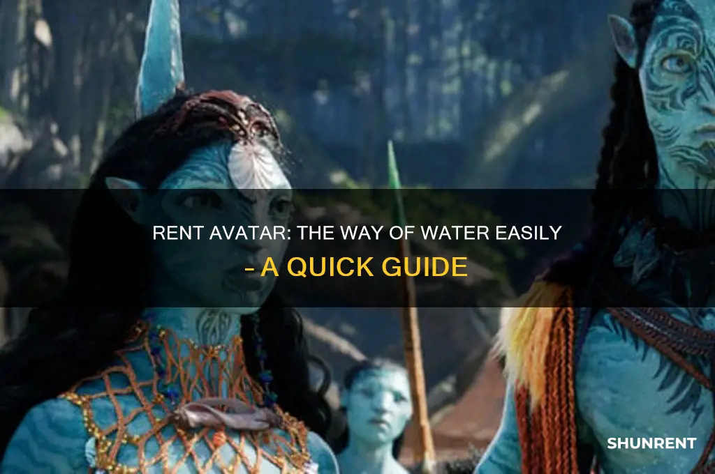 how to rent avatar the way of water