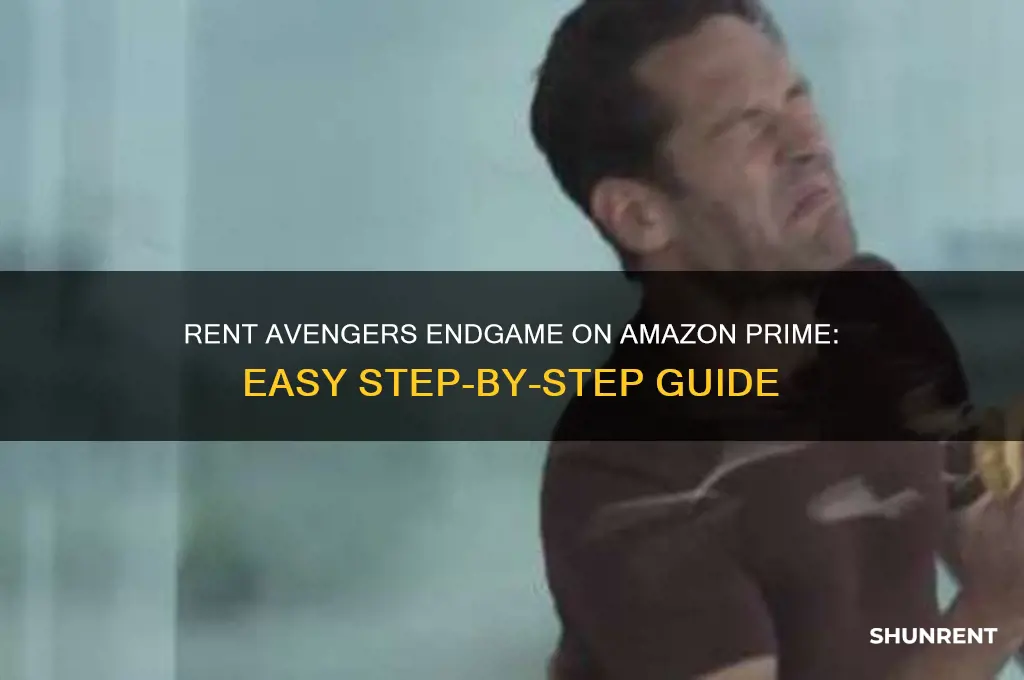 how to rent avengers endgame on amazon prime