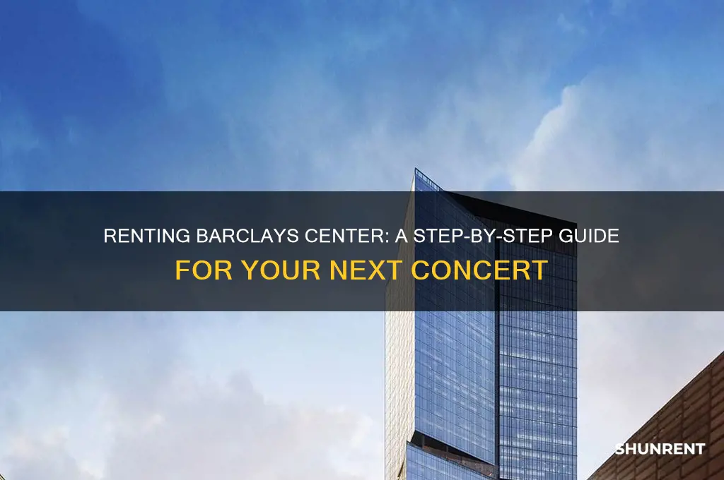 how to rent barclay center for concert