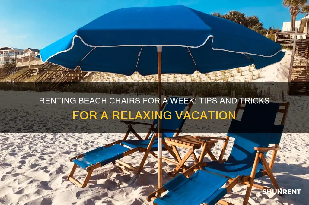 how to rent beach chair for a week