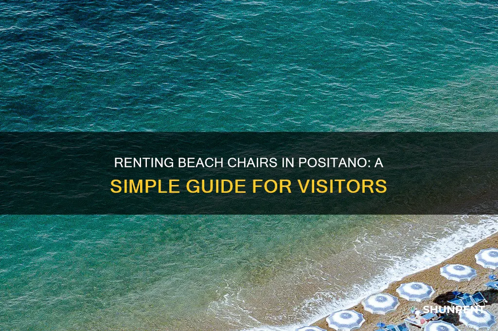 how to rent beach chairs in positano