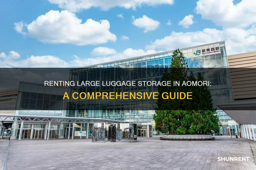 how to rent big luggage storage in aomori