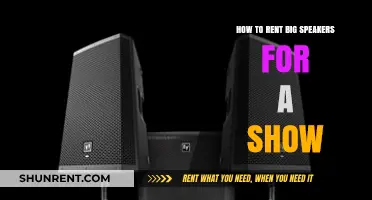Renting Big Speakers for Your Show: A Comprehensive Guide