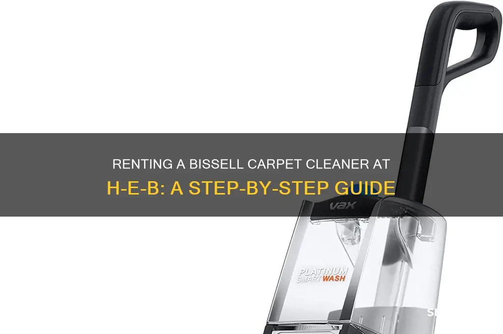 how to rent bissel carpet cleaner heb