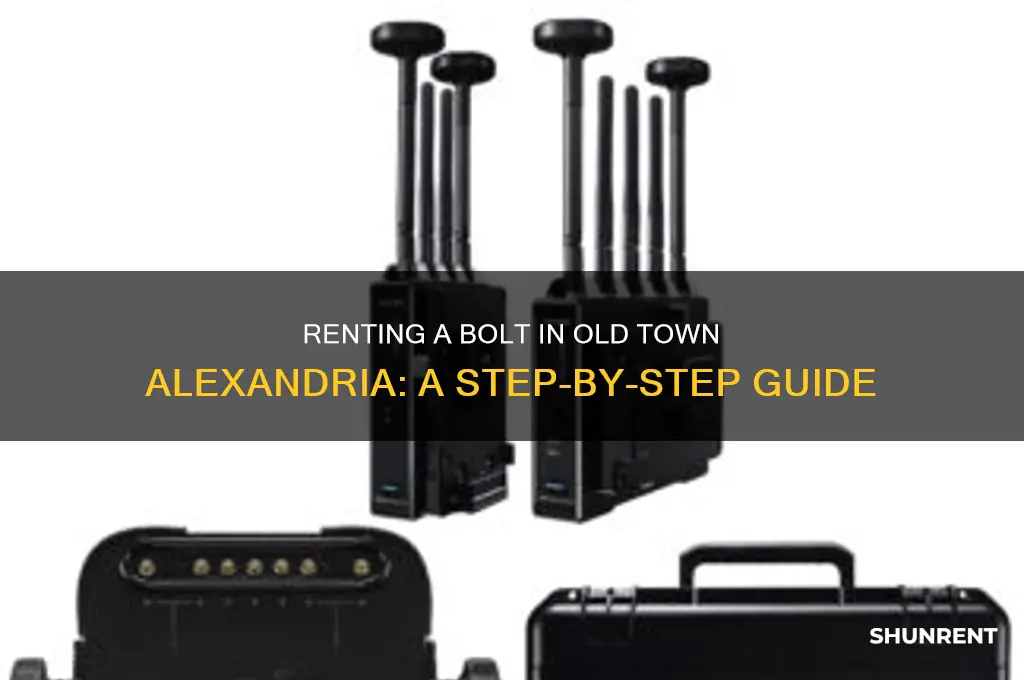 how to rent bolt in old town alexandria