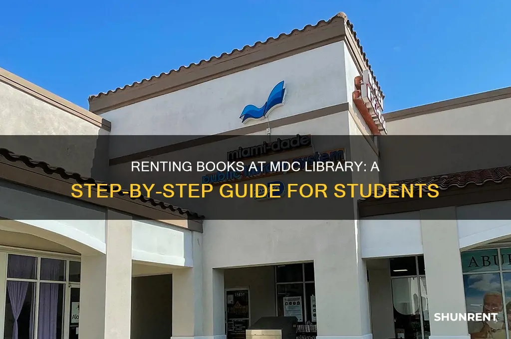 how to rent books at mdc library