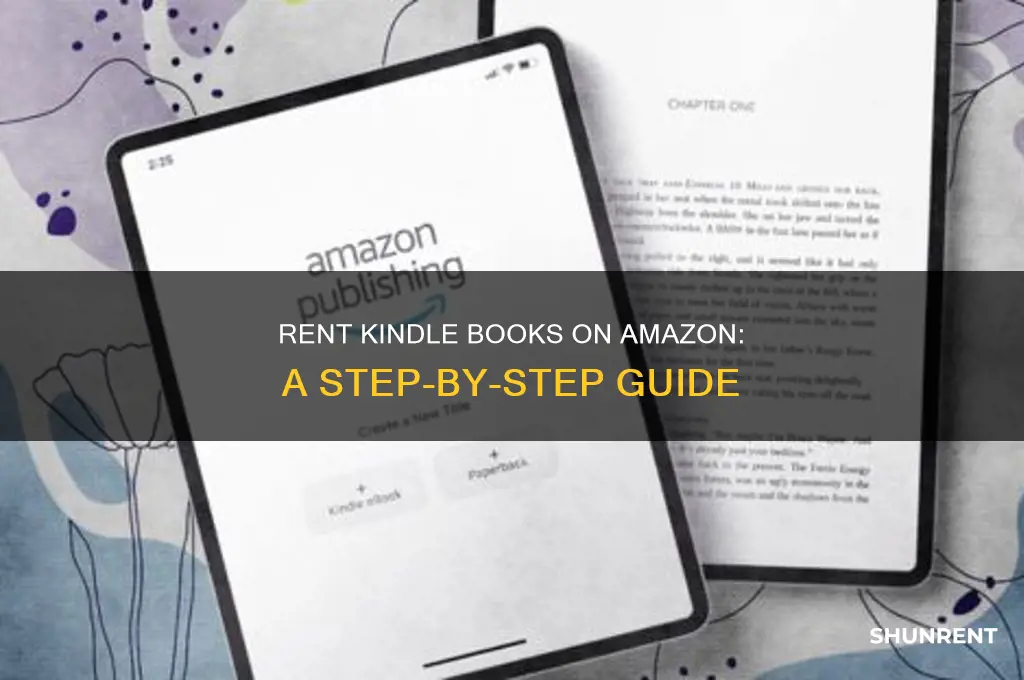 how to rent books for kindle on amaxzon