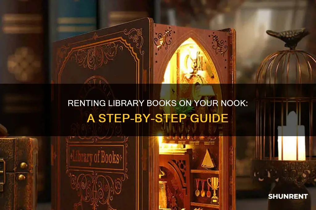 how to rent books from library on nook