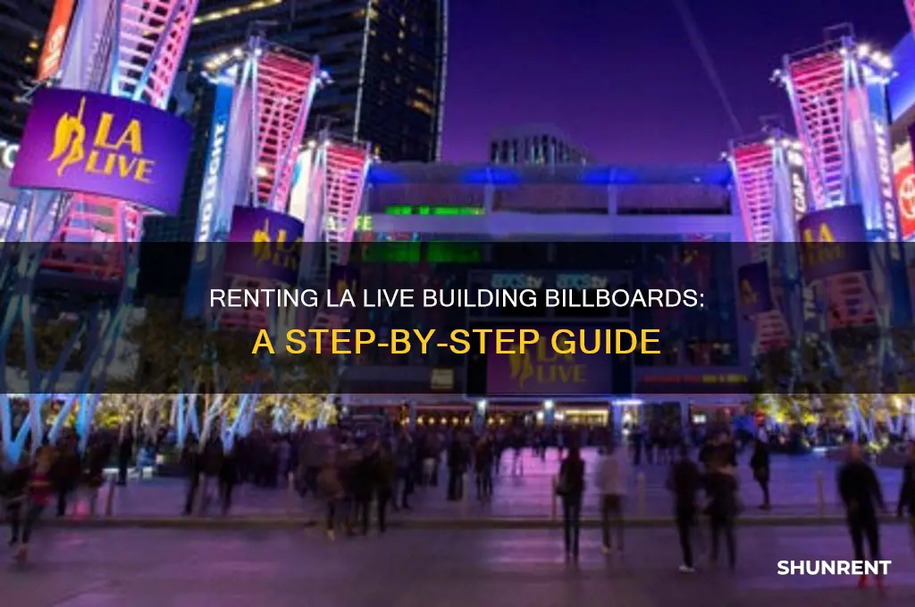 how to rent building billboards at la live