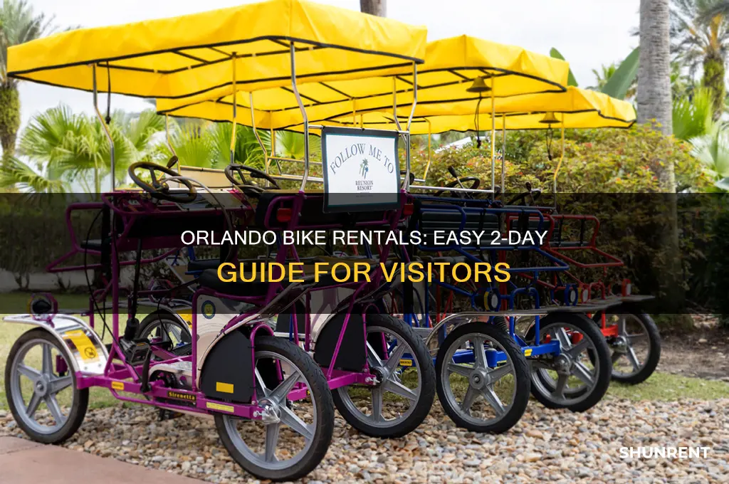 how to rent bykes in orlando for two days