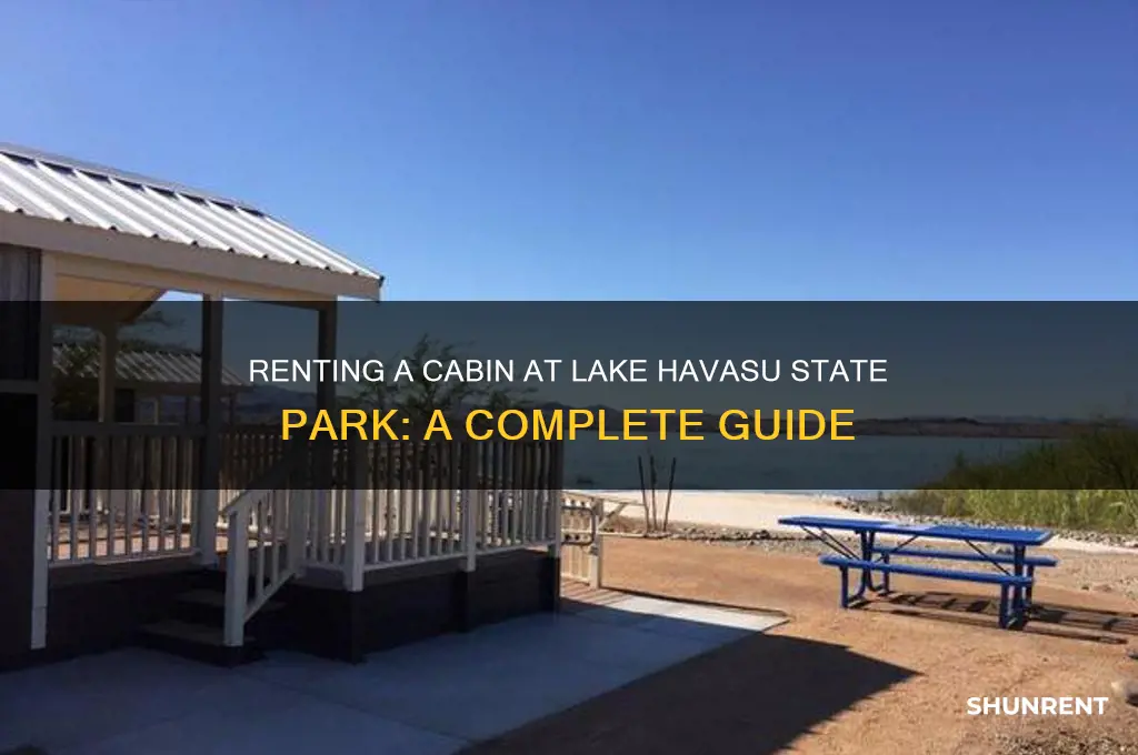 how to rent cabin at lake havasu state park