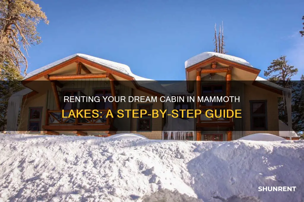 how to rent cabin in mammoth lakes