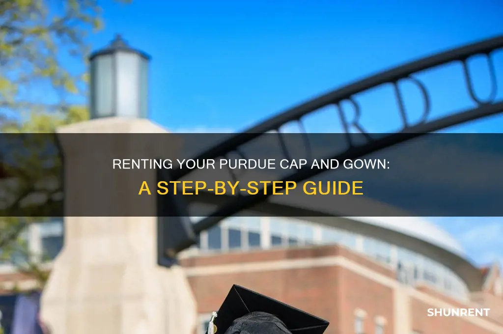how to rent cap and gown purdue