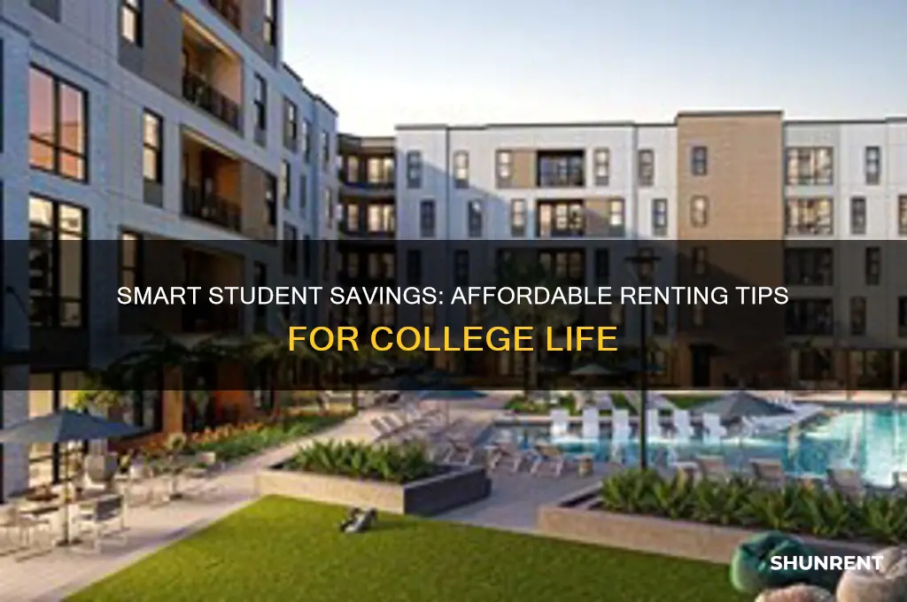 how to rent cheap as college student