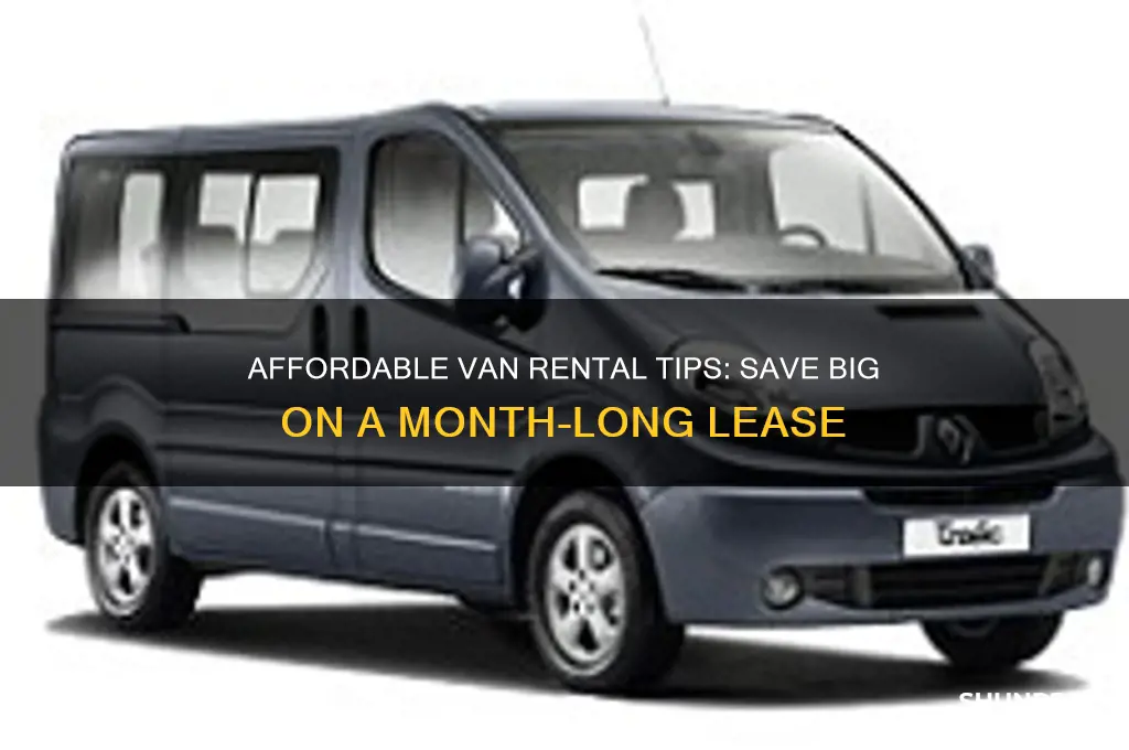 how to rent cheap van for 1 month