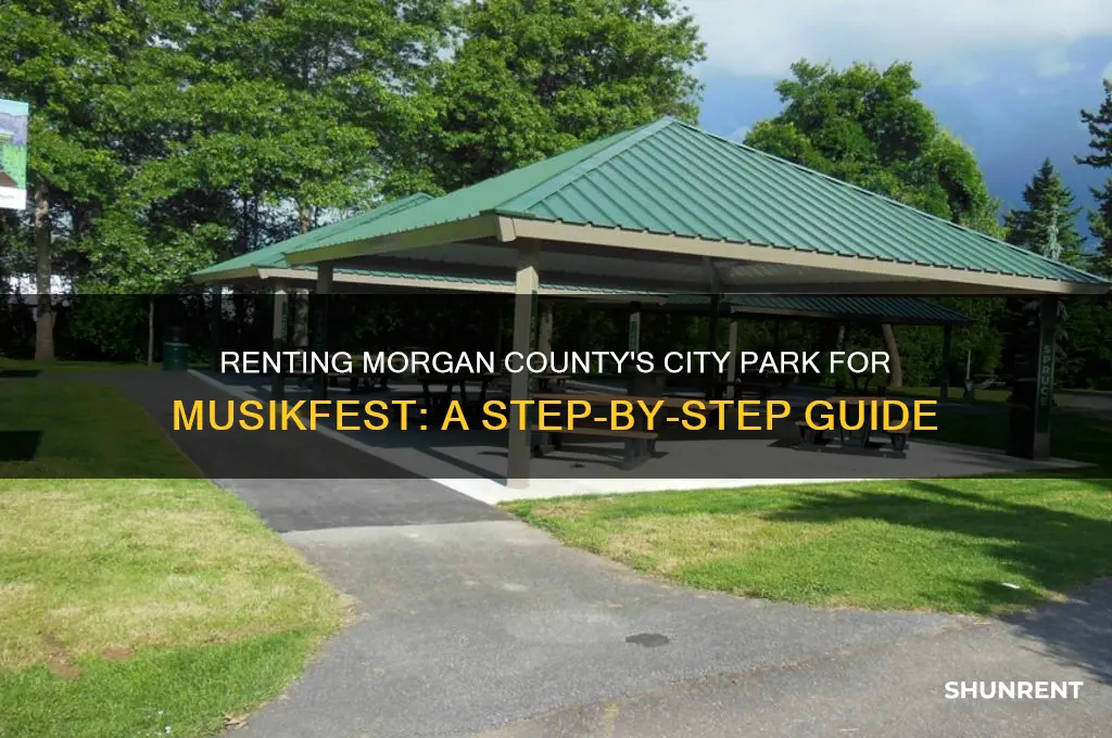 how to rent city park for musikfest morgan county colorado