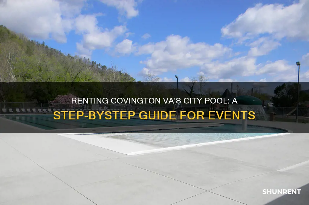 how to rent city pool covington va