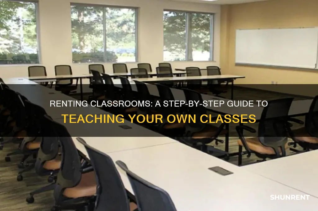 how to rent classroom to teach class
