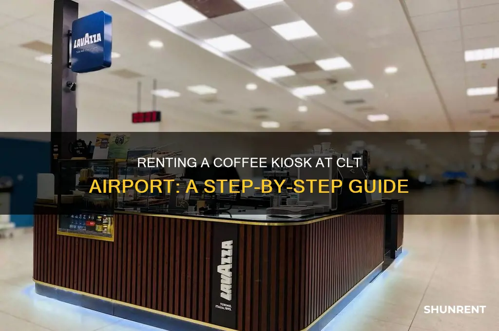 how to rent coffee kiosk in clt airport