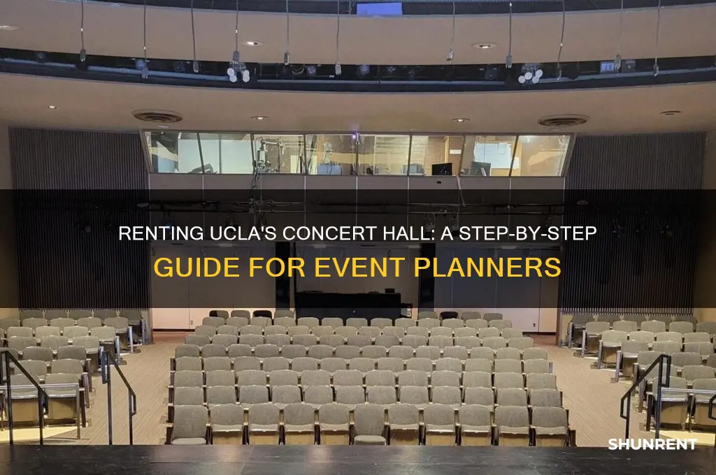 how to rent concert hall in ucla