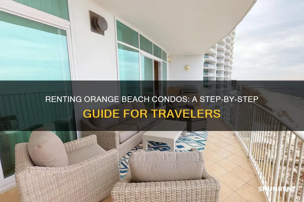 how to rent condos at orange beach
