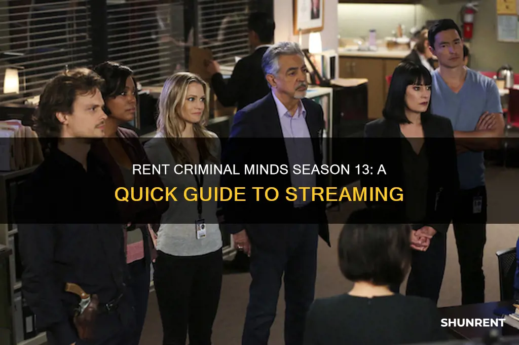 how to rent criminal minds season 13