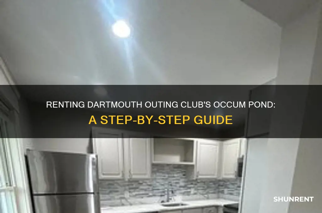 how to rent dartmouth outing club at occum pond