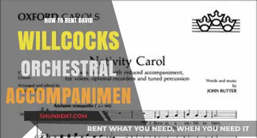Renting David Willcocks Orchestral Accompaniments: A Step-by-Step Guide