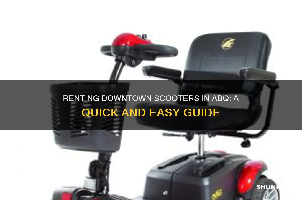 how to rent downtown scooters in abq