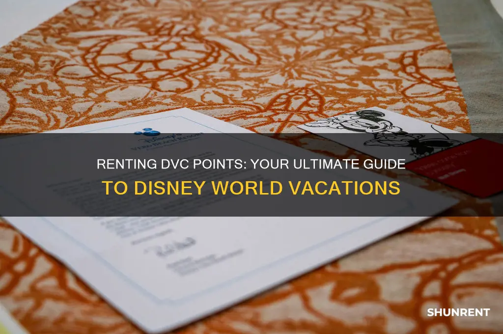 how to rent dvc points at disney world