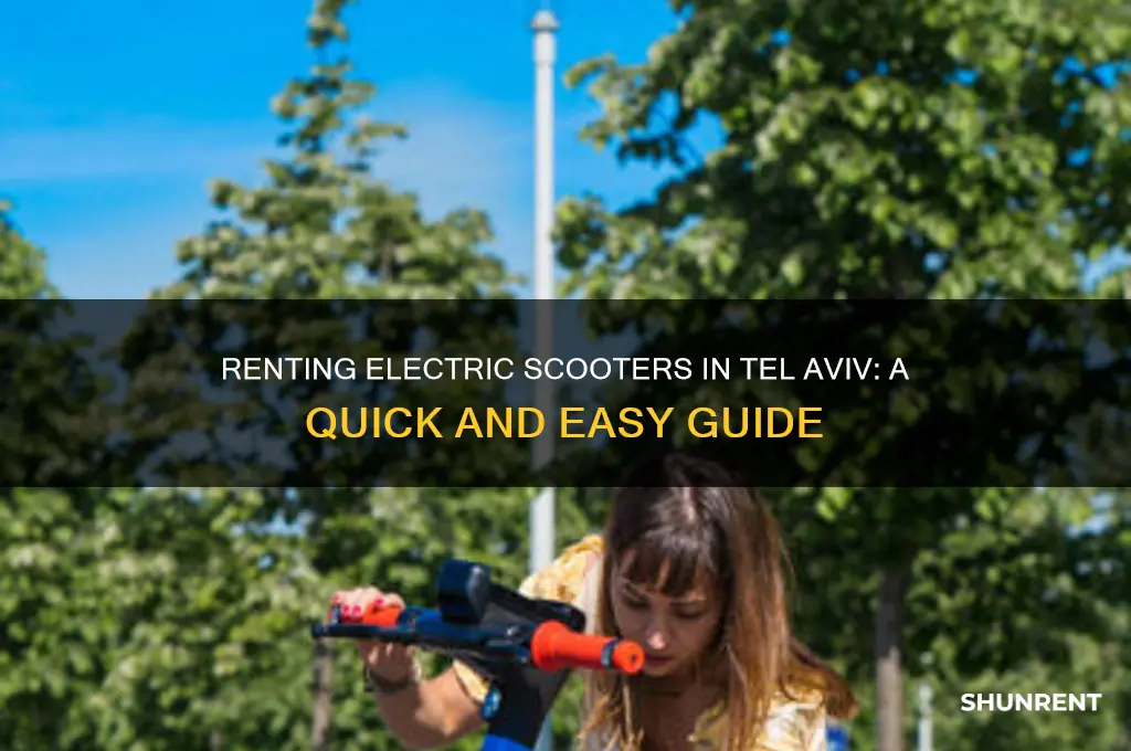 how to rent electric scooter in tel aviv