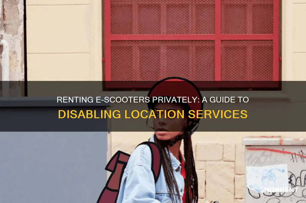 how to rent electric scooter without location services