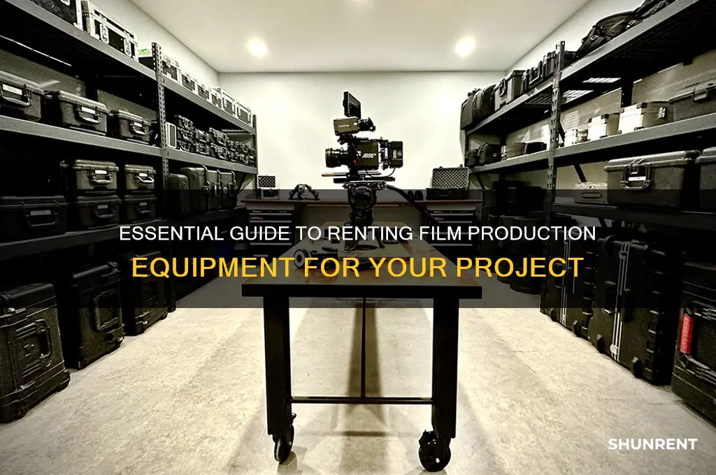 how to rent equipment for film production