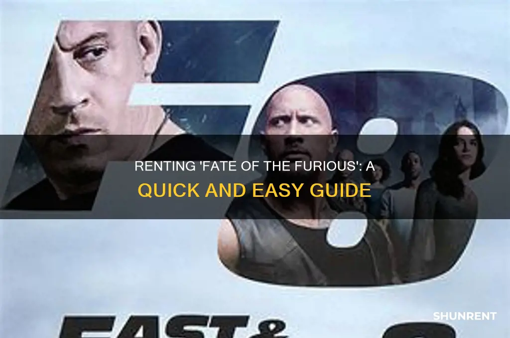 how to rent fate of the furious
