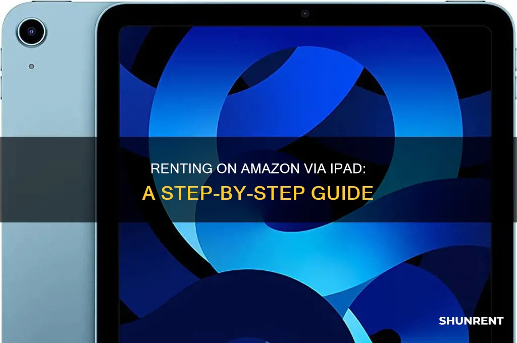 how to rent from amazon on ipad