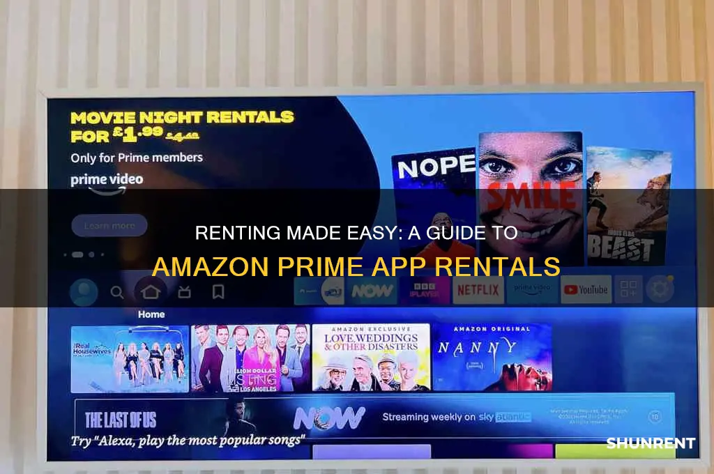 how to rent from amazon prime app