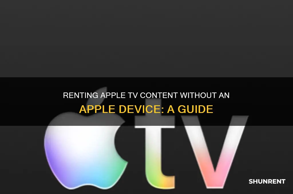 how to rent from apple tv without