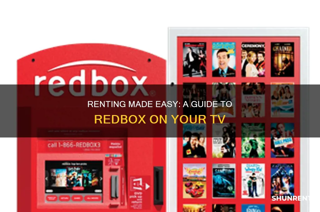 how to rent from redbox on tv