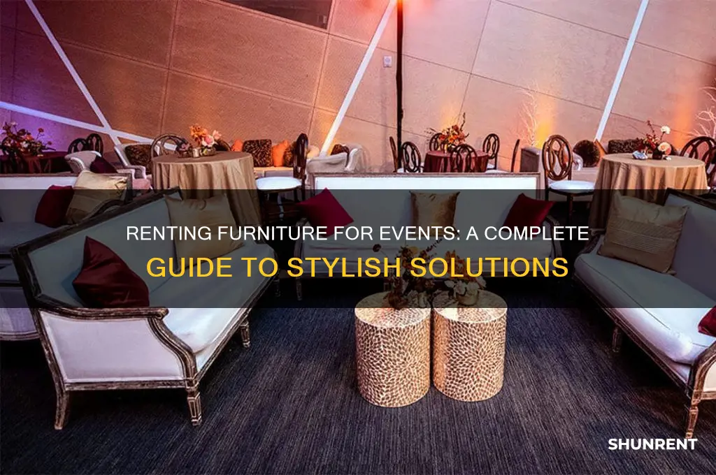 how to rent furniture for an event