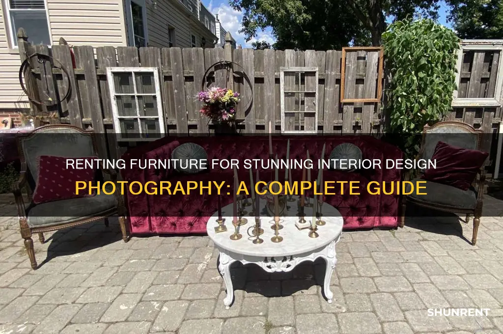 how to rent furniture for interior design photography