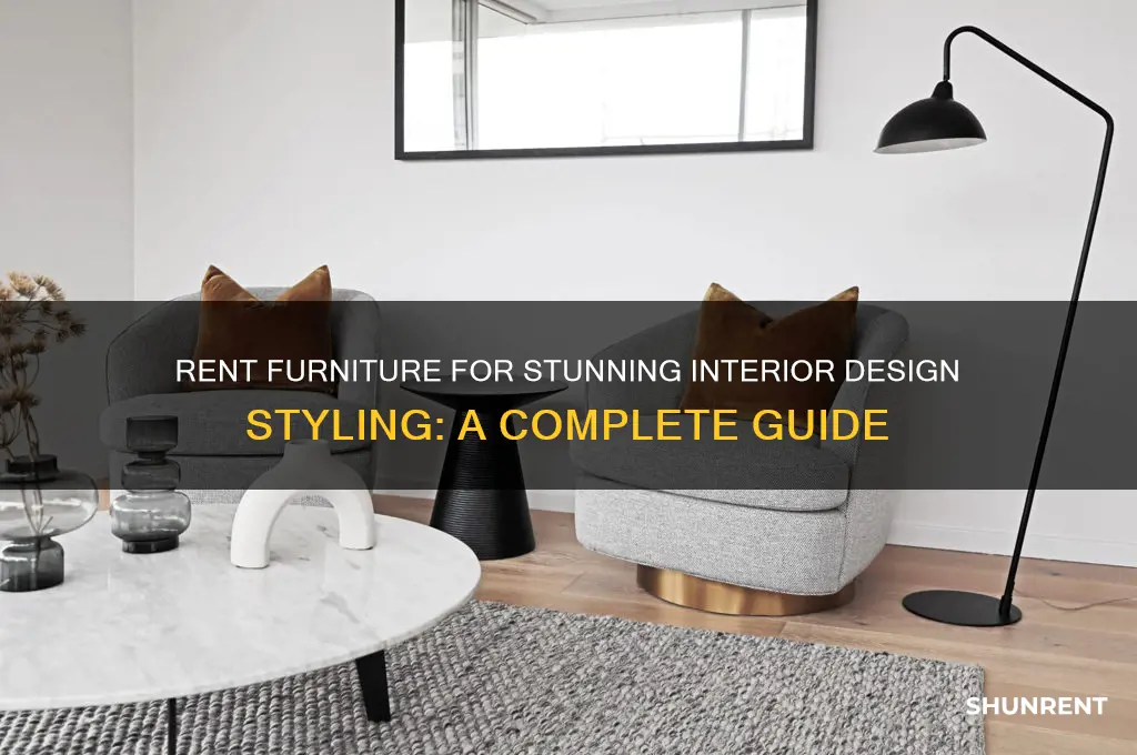 how to rent furniture for interior design styling