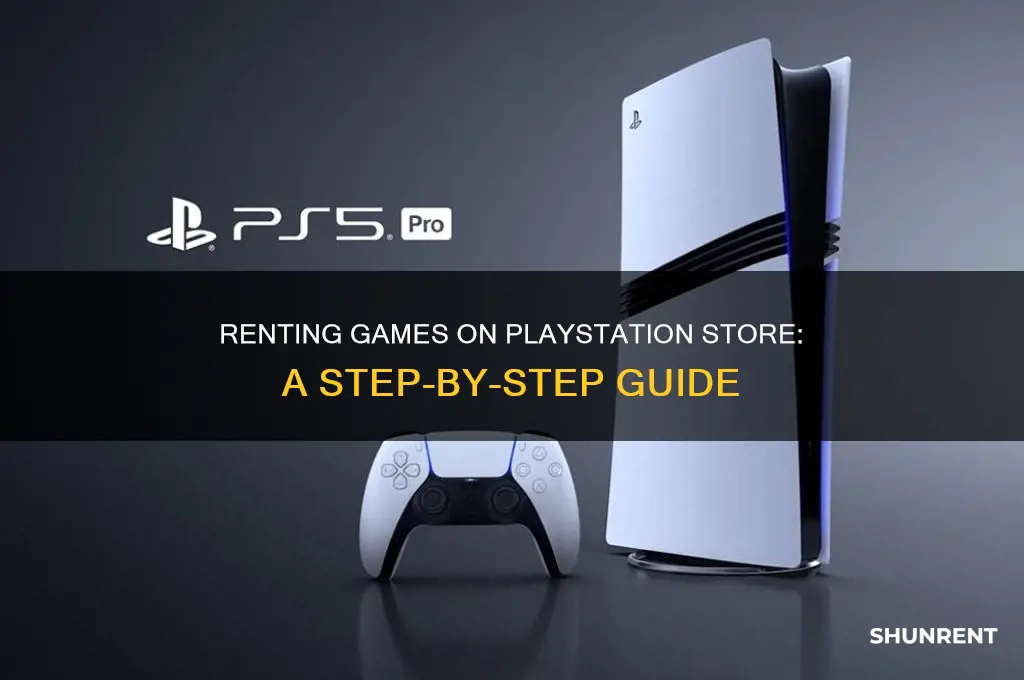 how to rent games on playstation store