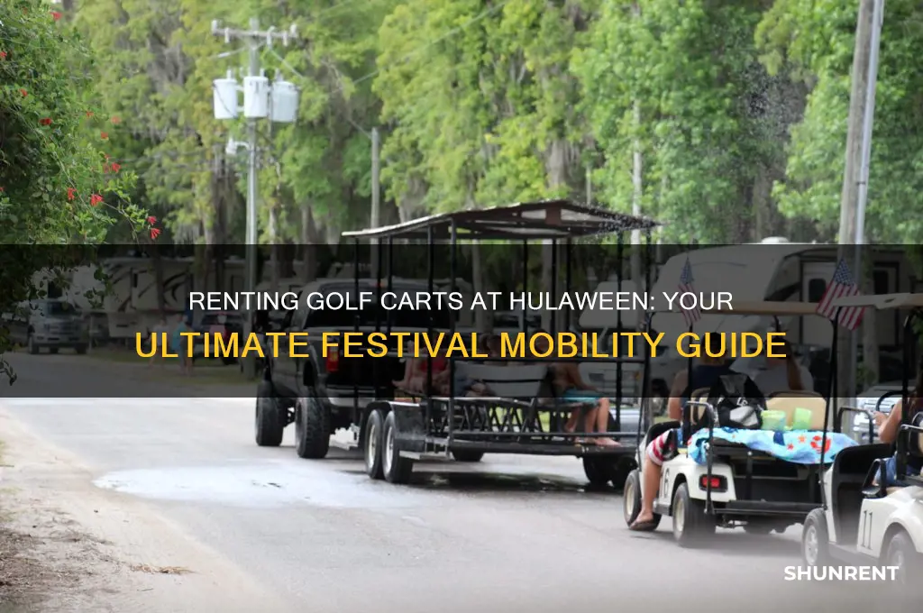how to rent golf carts at hulaween