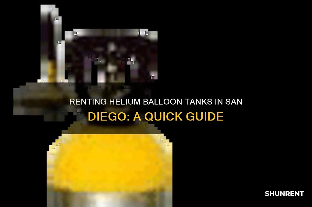 how to rent heliume balloon tank in san diego