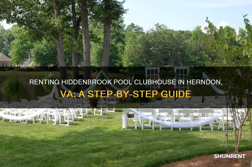 how to rent hiddenbrook pool clubhouse herndon va